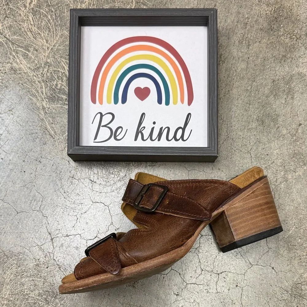 * Freebird Brown Leather Heels
